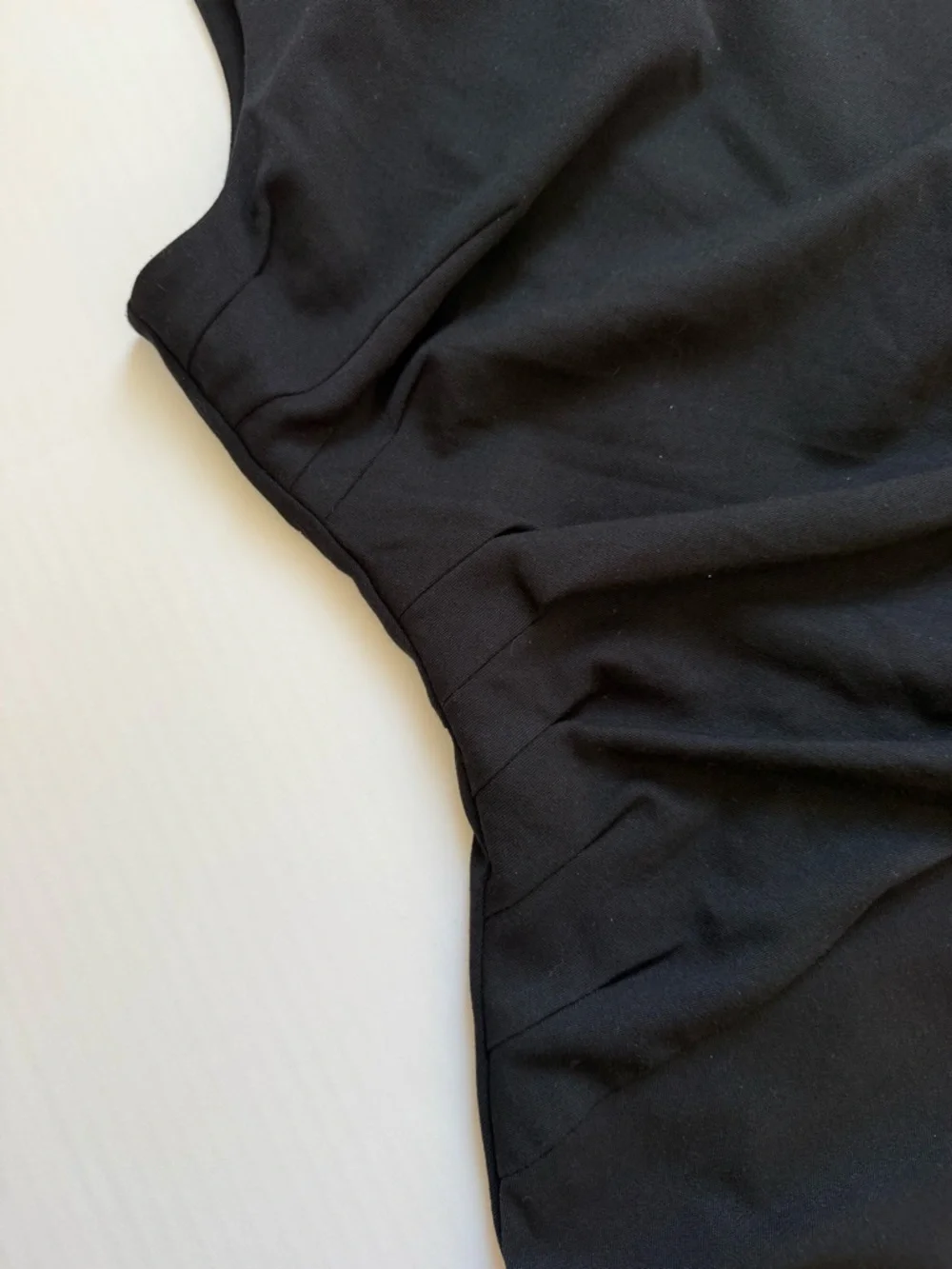 NWT STAUD Black Wide Leg Jumpsuit Ruched Bodice Size 14 - Picture 3 of 8